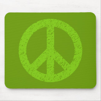 Scribble Stenciled Peace Symbol Mousepad