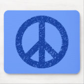 Scribble Stenciled Peace Symbol Mousepad (Vorne)