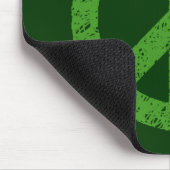 Scribble Stenciled Peace Symbol Mousepad (Ecke)