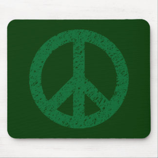 Scribble Stenciled Peace Symbol Mousepad