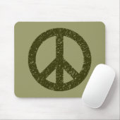 Scribble Stenciled Peace Symbol Mousepad (Mit Mouse)
