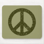 Scribble Stenciled Peace Symbol Mousepad (Vorne)