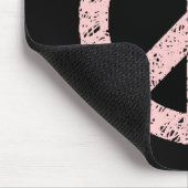 Scribble Stenciled Peace Symbol Mousepad (Ecke)