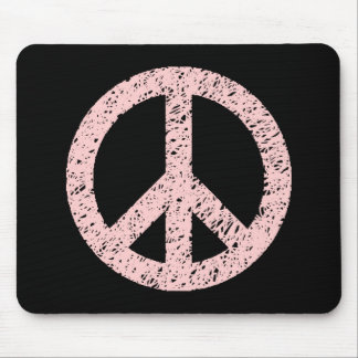 Scribble Stenciled Peace Symbol Mousepad