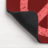 Scribble Stenciled Peace Symbol Mousepad (Ecke)