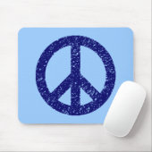 Scribble Stenciled Peace Symbol Mousepad (Mit Mouse)