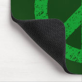 Scribble Stenciled Peace Symbol Mousepad (Ecke)