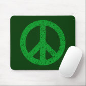 Scribble Stenciled Peace Symbol Mousepad (Mit Mouse)