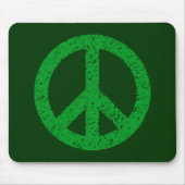 Scribble Stenciled Peace Symbol Mousepad (Vorne)