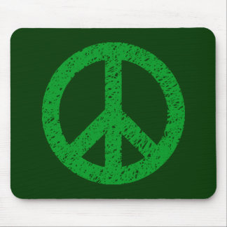 Scribble Stenciled Peace Symbol Mousepad
