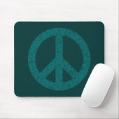 Scribble Stenciled Peace Symbol Mousepad (Mit Mouse)