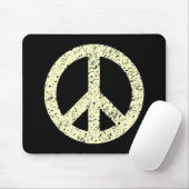 Scribble Stenciled Peace Symbol Mousepad (Mit Mouse)
