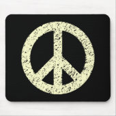 Scribble Stenciled Peace Symbol Mousepad (Vorne)