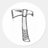 Scribble Tomahawk Sticker (Vorderseite)
