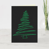 Scribble Tree Christmas Card Karte (Vorderseite)