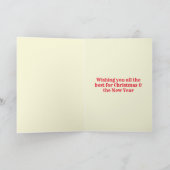 Scribble Tree Christmas Card Karte (Innenseite)