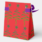 Scribble Tree + Star Red Geschenkschachtel (Rückseite)