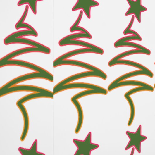 Scribble Tree + Star Weihnachtsfeiertag Tapete (Naht)