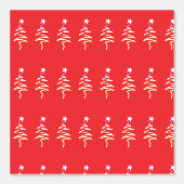 Scribble Tree + Star Weihnachtsfest Rot Tapete (Vorderseite)