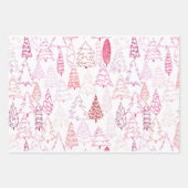 Scribble Trees - zusammengesetzte Papierblätter Geschenkpapier Set (Vorderseite 2)