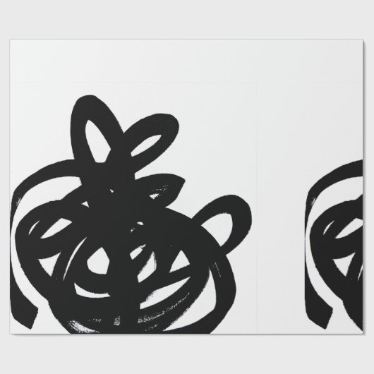 Scribble Wrapping Paper Geschenkpapier (Flach)