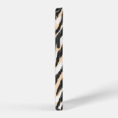 Scribble Zebra Leopard: Vintage Fell iPhone Hülle (Rechte Seite)