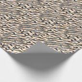 Scribble Zebra Leopard: Vintager Pelz Geschenkpapier (Ecke)