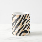 Scribble Zebra Leopard: Vintager Pelz Kaffeetasse (Mittel)
