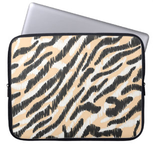 Scribble Zebra Leopard: Vintager Pelz Laptopschutzhülle