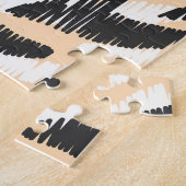 Scribble Zebra Leopard: Vintager Pelz Puzzle (Seite)