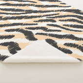 Scribble Zebra Leopard: Vintager Pelz Sherpadecke (3/4)