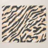 Scribble Zebra Leopard: Vintager Pelz Sherpadecke (Vorderseite (Horizontal))