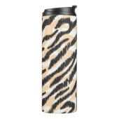 Scribble Zebra Leopard: Vintager Pelz Thermosbecher (Nach links gedreht)