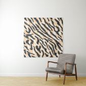 Scribble Zebra Leopard: Vintager Pelz Wandteppich (Beispiel (Horizontal))