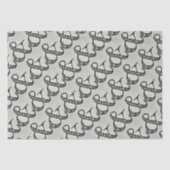 Scribbled Amperand Sign Playful Fun Black & Gray Seidenpapier (Vorderseite)