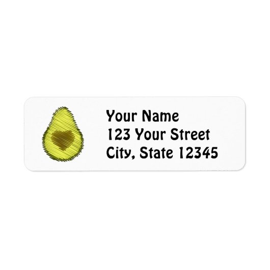 Scribbled Avocado Liebe (Vorne)