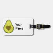 Scribbled Avocado Liebe Gepäckanhänger (Vorderseite horizontal)