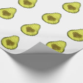 Scribbled Avocado Liebe Geschenkpapier (Ecke)
