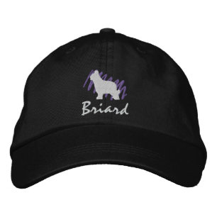 Scribbled Briard Bestickte Kappe