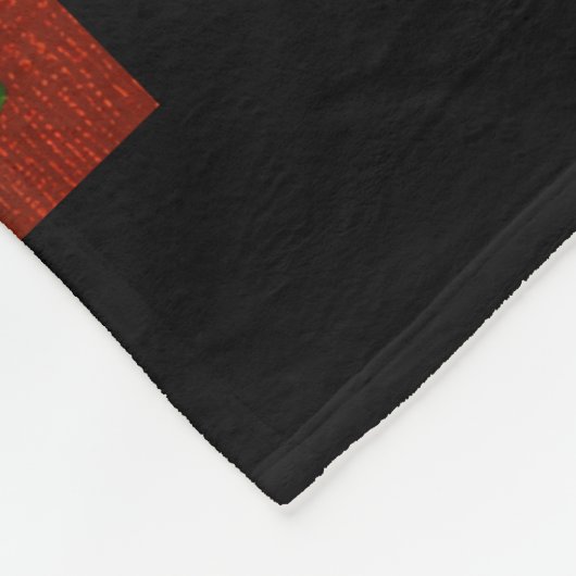 Scribbled Flowers Graffiti  Fleecedecke (Ecke)