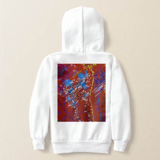 Scribbled Flowers Graffiti Hoodie (AblageHinten)