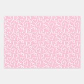 Scribbled Hearts Pattern Geschenkpapier Set (Vorderseite)