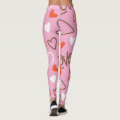 Scribbled Liebe Herz Leggings (Rückseite)