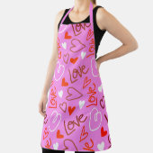 Scribbled Love Hearts Apron Schürze (InSitu)