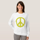 Scribbled Peace Symbol - Banana T-Shirt (Vorne ganz)