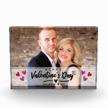 Scribbled Red Pink Hearts Valentine's Day Foto