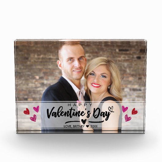 Scribbled Red Pink Hearts Valentine's Day Foto (Vorderseite)