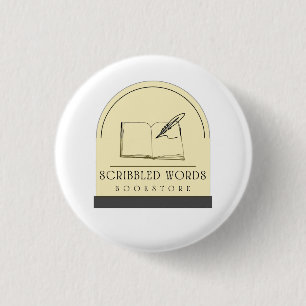 Scribbled Words Collectible-Button Button