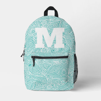 Scribbleprint Initial Backpack Bedruckter Rucksack