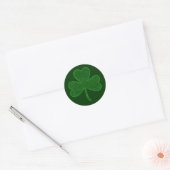 Scribbleprint Kleeblatt Runder Aufkleber (Umschlag)